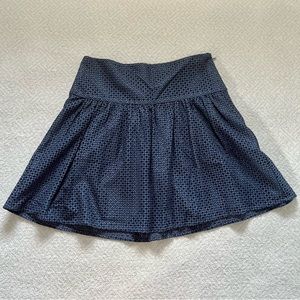 Ann Taylor Eyelet Skirt in Blue